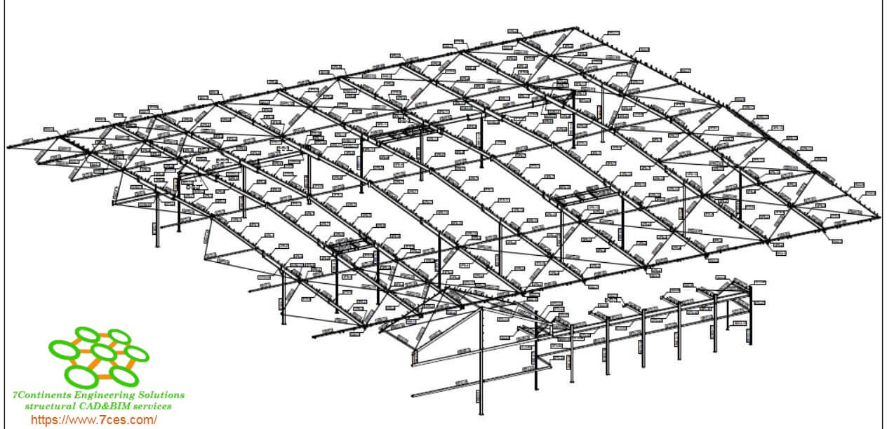 Steel Shop Drawings for Large Storage Facility Warehouse Structure Victoria Australia